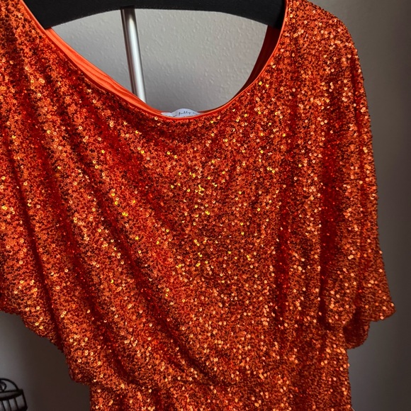 NWT Never Fully Dressed Sequin Tilly Off The Shoulder Long Sleeve Mini Dress - Picture 13 of 14